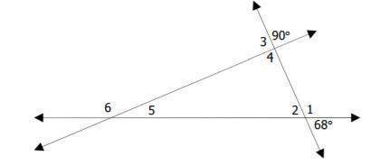 What is the measure of angle 6? Question is in the jpg. Please help :(