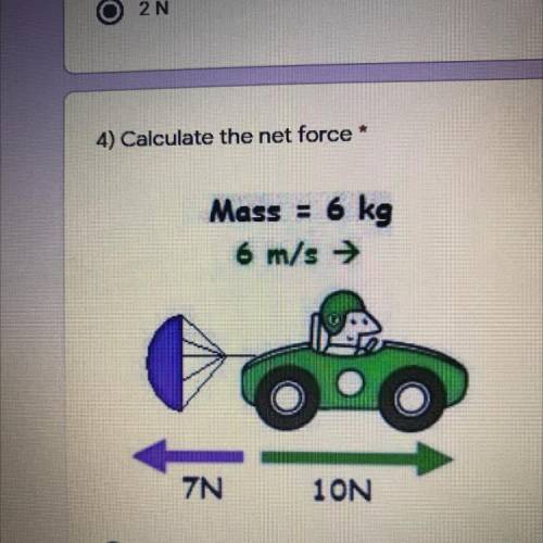 4) Calculate the net force *