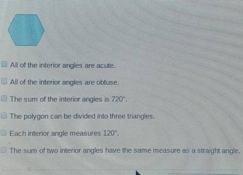 Which statements are true about the following rectangular polygon check all that apply​