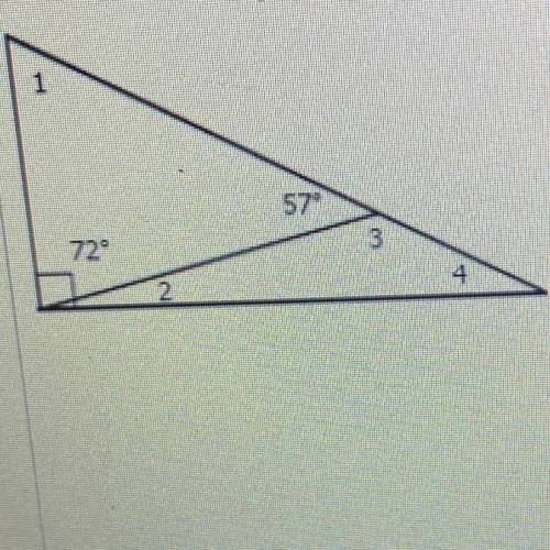 Find the Angles 
m< 1 
m < 2 
m < 3 
m < 4