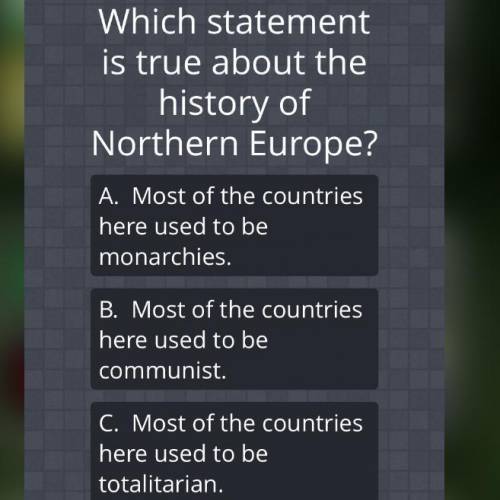 Easy geography question above