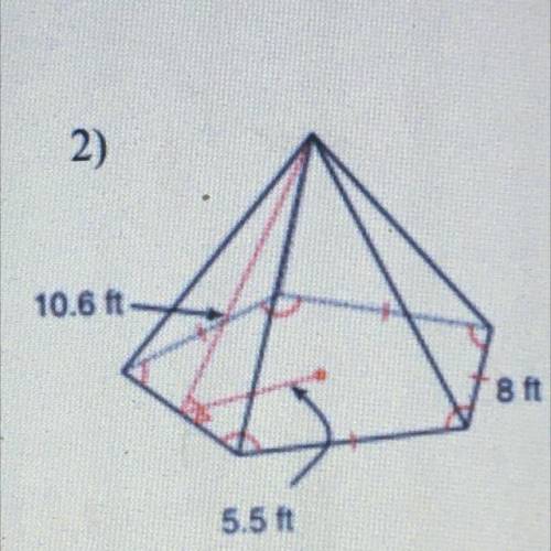 What’s the volume and surface area of this figure