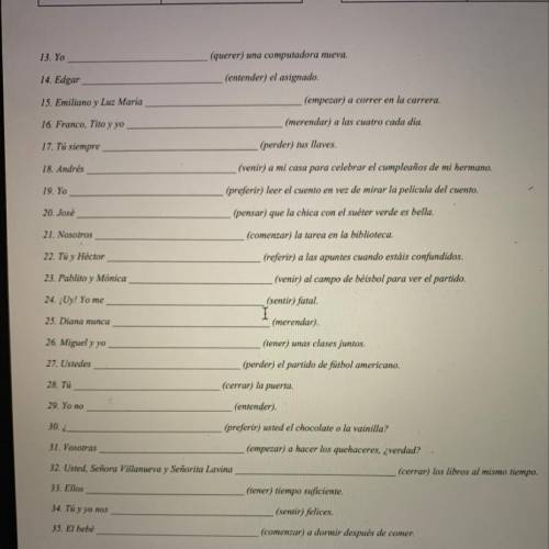 Conjuga los verbos en las tablas y en las frases

I really need this so can someone please help