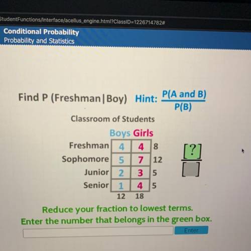 Find p (freshman boy)