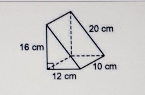 HELP ME I SUCK AT MATH

Find the lateral surface area of the triangular prism. A) 420 cm2 B) 480 c