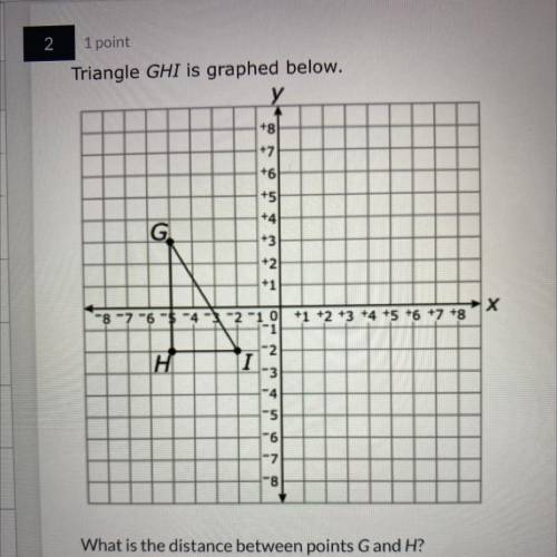 What is the distance between point g and h?