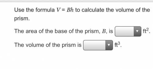 What is the volume of the prism? A rectangular prism with length of 3 feet, width of 1 and one-half