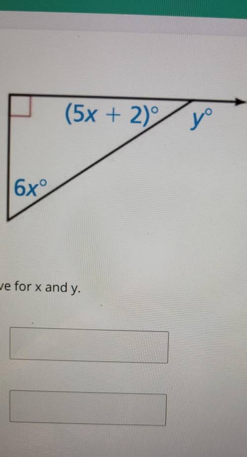Solve for x and y please​