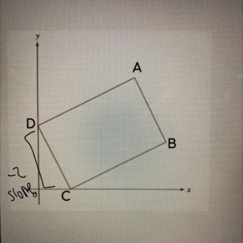 Given rectangle ABCD where the slope of segment CD is-2 what is the slope of segment AD?