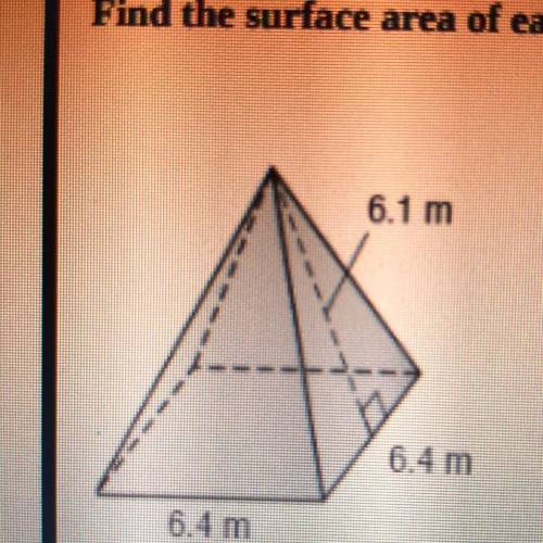 Find the surface area of each figure. Round to the nearest tenth if necessary.. what’s the answer p