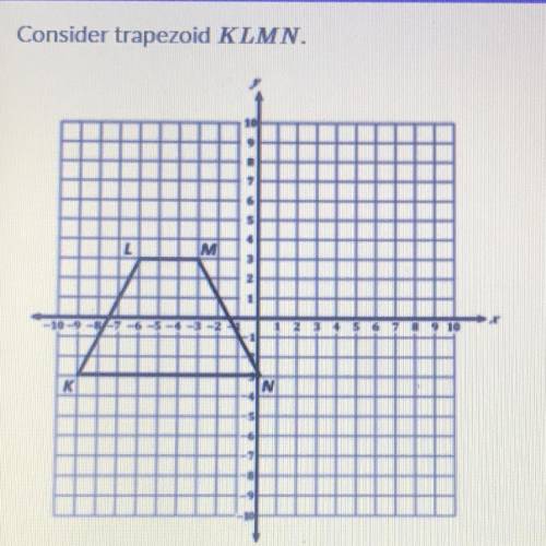 HELP ASAP PLS DO NOTGUESS PLS HELP LOOK AT THE PIC AND ANSWER QUESTION

If trapezoid KLMN is refle