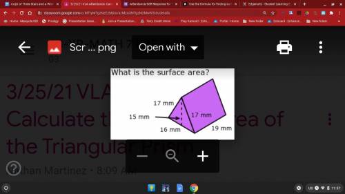Calculate the Surface Area of the Triangular Prism