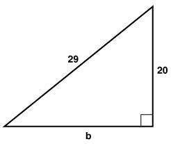 In this triangle what does b equal (it does not give me options)