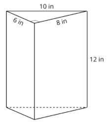 Part A. What is the volume of the prism, in cubic inches?

Part B. What is the surface area of the