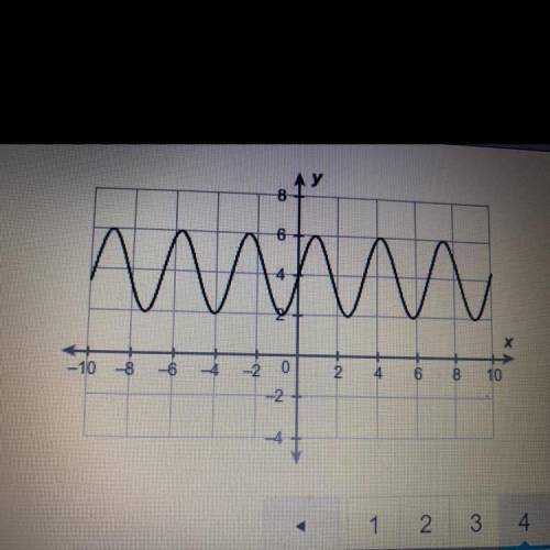 1.02 sinusoidal graphs

WHAT IS THE EQUATION OF THE MIDLINE OF THE SINUSOIDAL FUNCTION? Enter your
