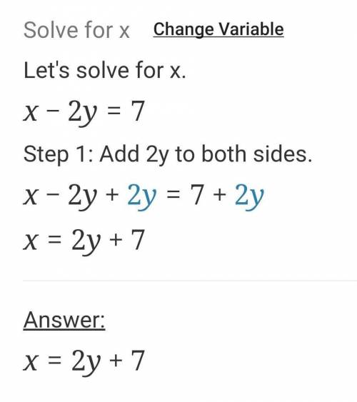 X-2y=7
-x+3y=-4
show your work
