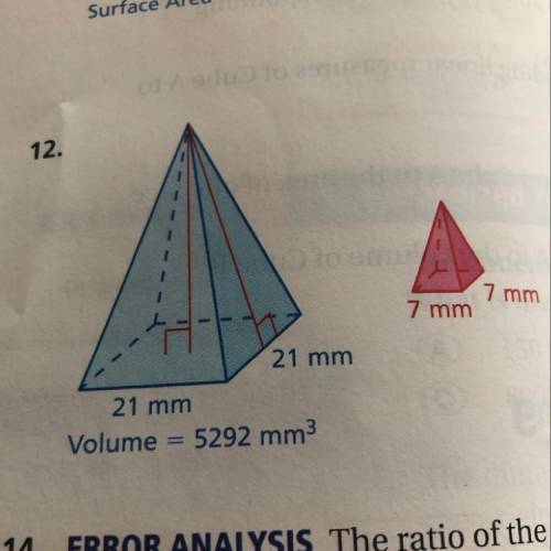 PLEASE HELP URGENT. They want me to find the volume for the red solid
