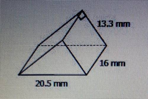 CAN SOMEONE PLEASE FIND THE VOLUME AND SURFACE AREA OF THIS FIGURE.

and round to the nearest hund