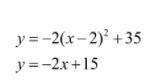 Solve the systems of equations algebraically.Show all work.