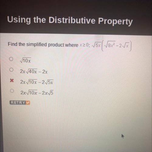 Find the simplified product where x>=0