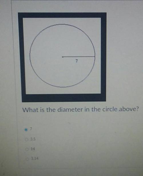 What is the diameter in the circle above 73.5143.14​