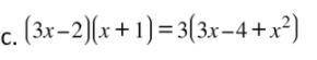 Solve for x in the equation below, show all work
