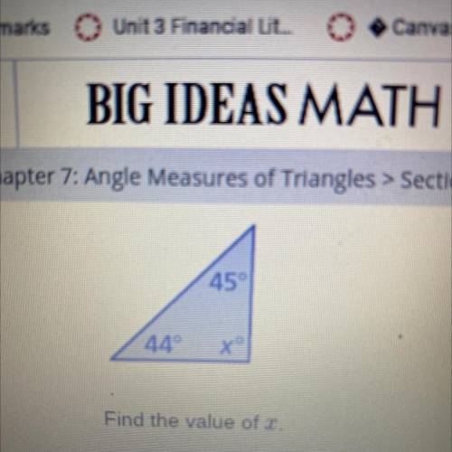 Find the value of x
Please help i don’t know the answer
