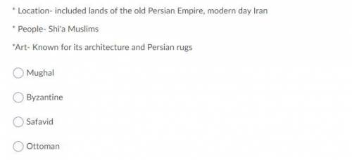 Persian rugs made by what empire ( read the picture )