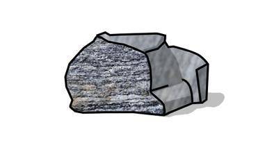 The rock in this picture shows foliation. Foliation can develop in a rock as a response to intense