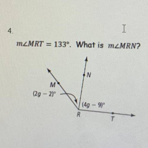 MzMRT =133 ° what is mzMRN