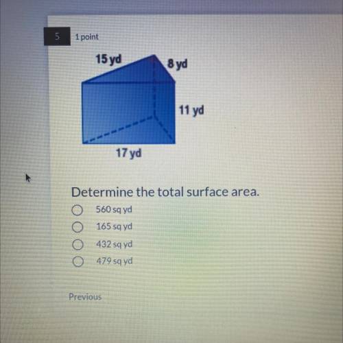 Determine the total surface area.