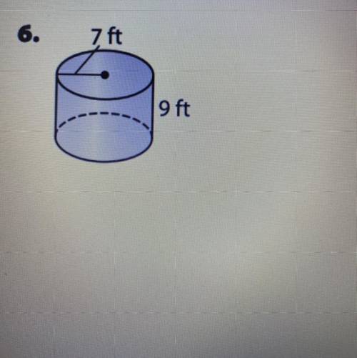 SOLVE THE LATRAL AND TOTAL SURFACE AREA OF THE CYLINDER 
I NEED AN EXPLANATION