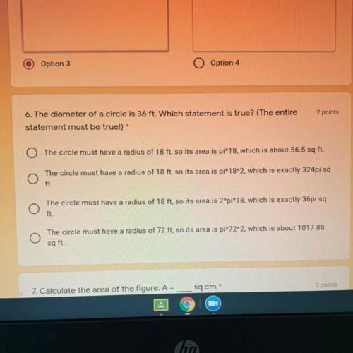 Which answer is true for #6?