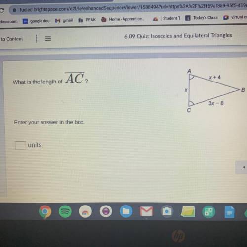 What is the length of AC