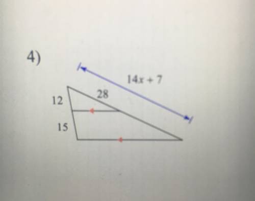 Solve for X. Need to show the work -
Need help please.