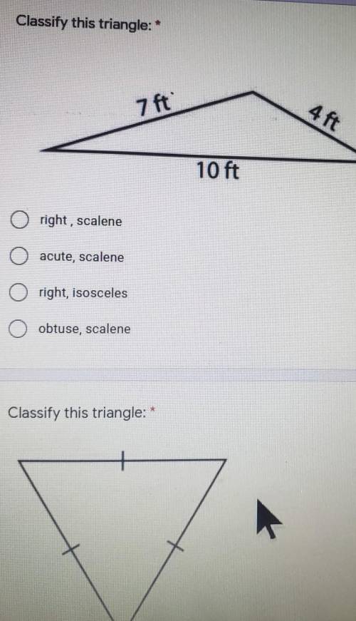 Classify this triangle​