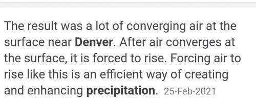 What is causing the mixed precipitation in Denver.