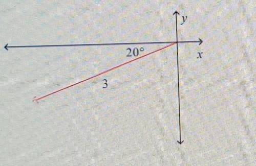 Describe the vector as an ordered pair. Give the coordinates to the nearest tenth. (Not drawn to sc