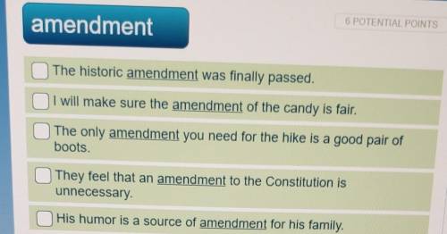 6 POTENTIAL PO amendment The historic amendment was finally passed. I will make sure the amendment