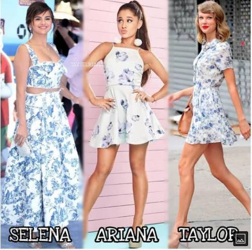 Who is your favourite ?

hey I can't choose any 1from my selena , Ariana and Taylor Choose any 1 ​
