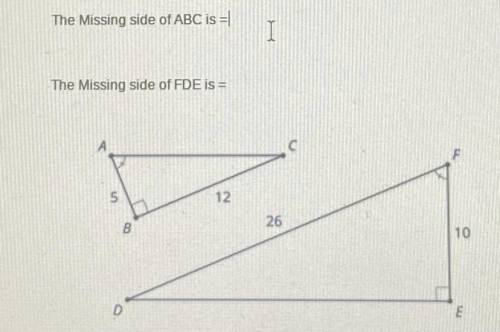 Please help me with this, I need to find the missing angle of both of the triangles. Thank you. :))