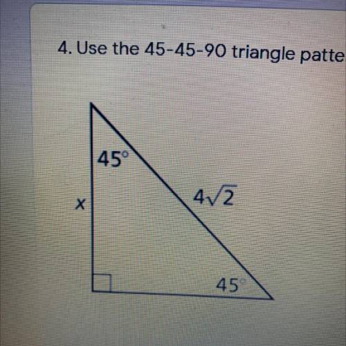 Find the the value of x
Please help giving branliests to first answer