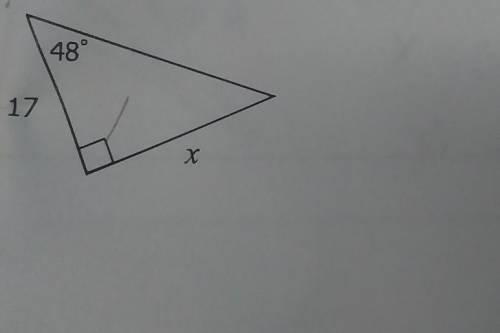 It says I need to solve for x an to round to the nearest tenth how do I do that? ​