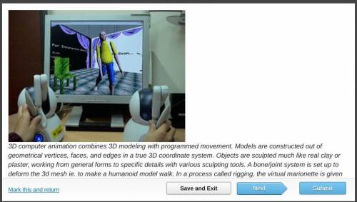 3D computer animation combines 3D modeling with programmed movement. Models are constructed out of