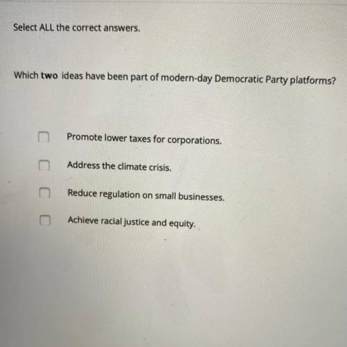 Which two ideas have been part of modern day Democratic Party platforms?