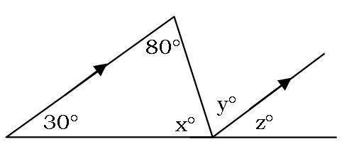 Solve for x, y, and z