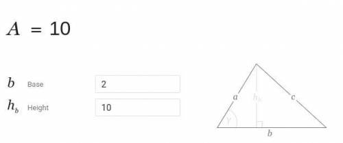 Find the area of each triangle . Units are not to scale .