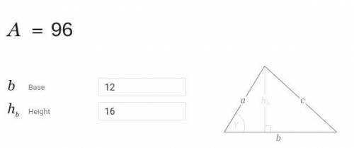 Find the area of each triangle . Units are not to scale .