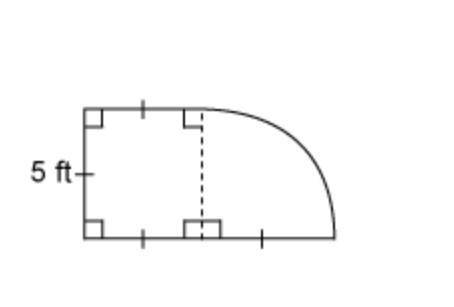 PLS HELP

This figure consists of a square and a quarter circle.
What is the perimeter of this fig