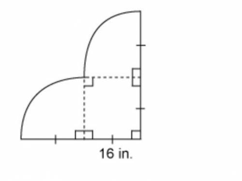 HELP!

The figure consists of two quarter circles and a square.
What is the perimeter of this figu